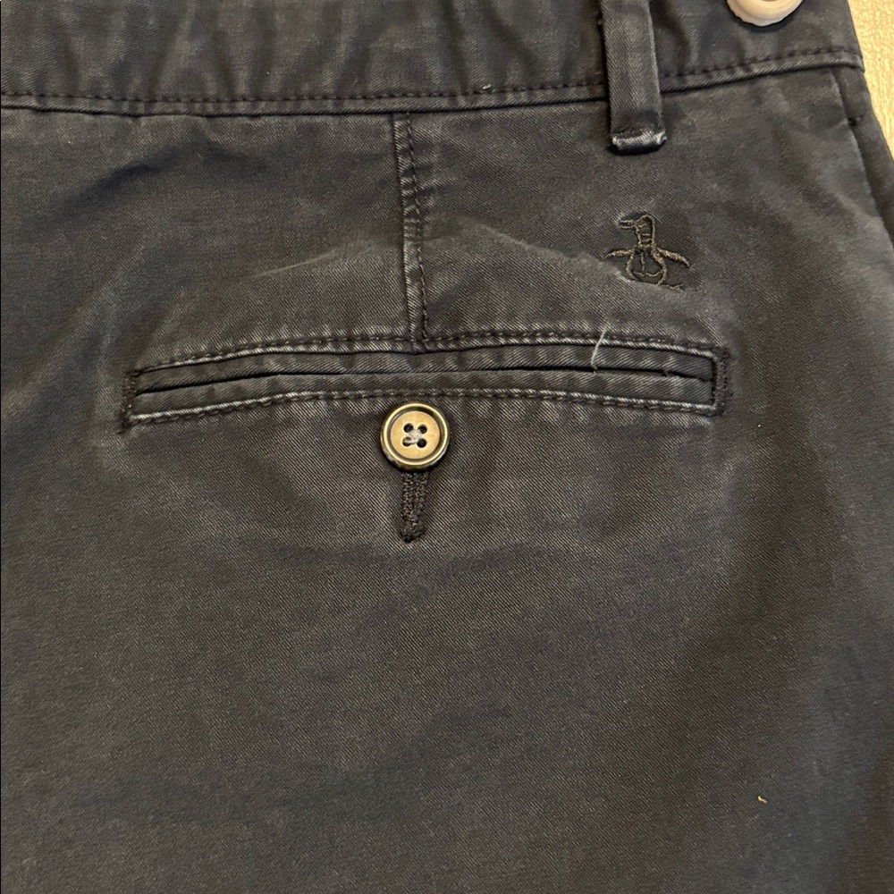 Men’s Penguin straight leg 30x32 navy twill pants - Picture 5 of 8